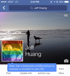 Facebook тестирует временные фото профиля