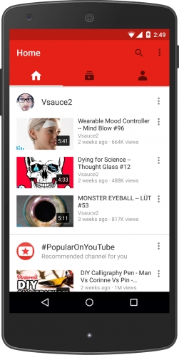 Встречайте новую версию мобильного приложения YouTube
